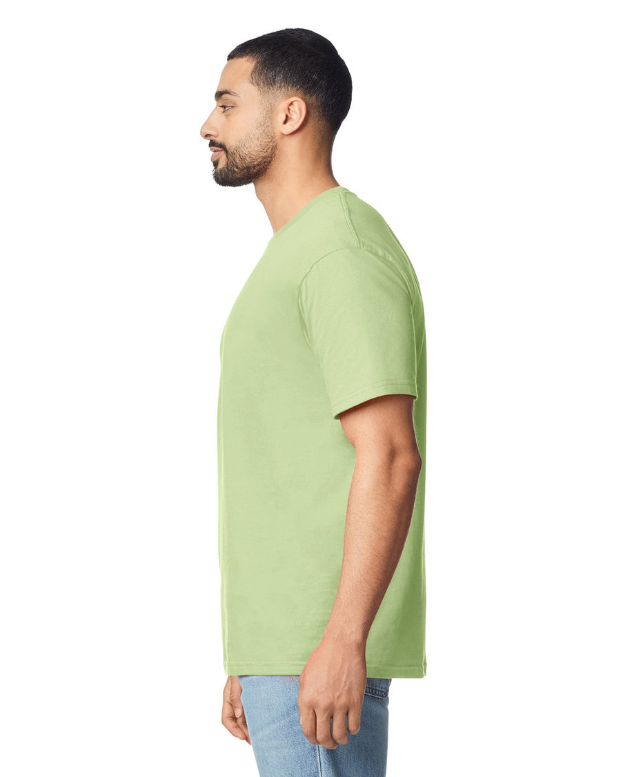 Gildan G640 Softstyle T-Shirt - Pistachio - model side