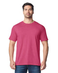 Gildan G640 Softstyle T-Shirt - Heather Cardinal Red - model front