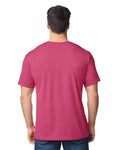 Gildan G640 Softstyle T-Shirt - Heather Cardinal Red - model back