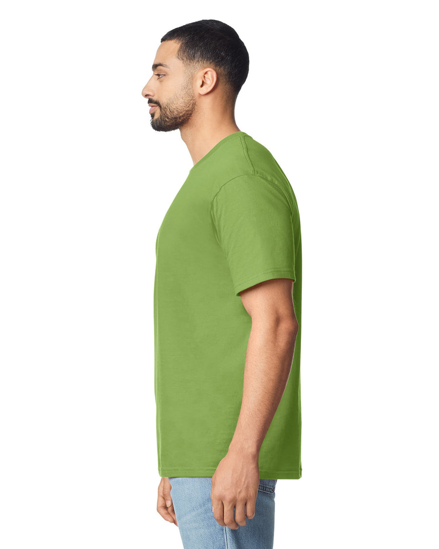 Gildan G640 Softstyle T-Shirt - Kiwi - model side