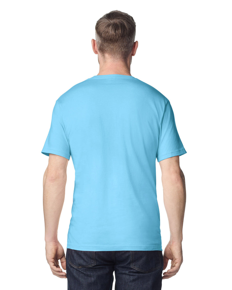 Gildan G640 Softstyle T-Shirt - Sky - model back