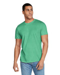 Gildan G640 Softstyle T-Shirt - Heather Irish Green - model front