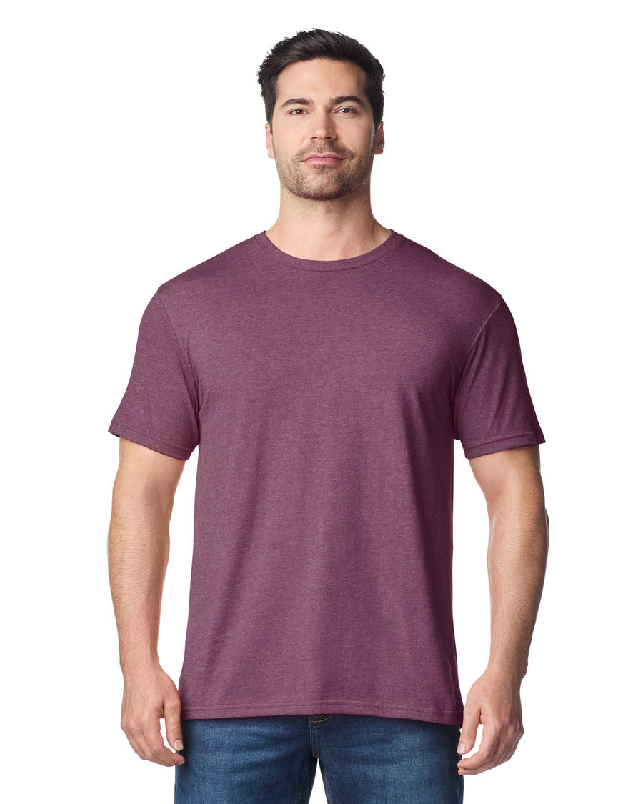 Gildan G640 Softstyle T-Shirt - Heather Maroon - model front