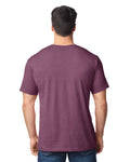 Gildan G640 Softstyle T-Shirt - Heather Maroon - model back