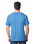 Gildan G640 Softstyle T-Shirt - Heather Sapphire - model back