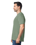 Gildan G640 Softstyle T-Shirt - Heather Military Green - model side