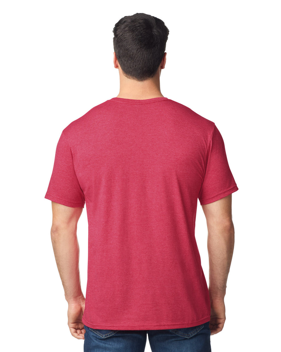 Gildan G640 Softstyle T-Shirt - Heather Red - model back