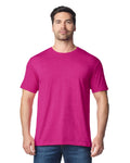 Gildan G640 Softstyle T-Shirt - Antique Heliconia - model front