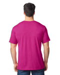 Gildan G640 Softstyle T-Shirt - Antique Heliconia - model back