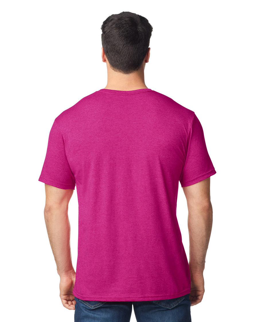 Gildan G640 Softstyle T-Shirt - Antique Heliconia - model back