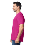 Gildan G640 Softstyle T-Shirt - Antique Heliconia - model side