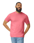 Gildan G640 Softstyle T-Shirt - Coral Silk - model front