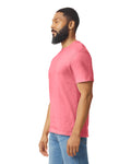 Gildan G640 Softstyle T-Shirt - Coral Silk - model side