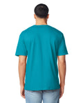 Gildan G640 Softstyle T-Shirt - Tropical Blue - model back