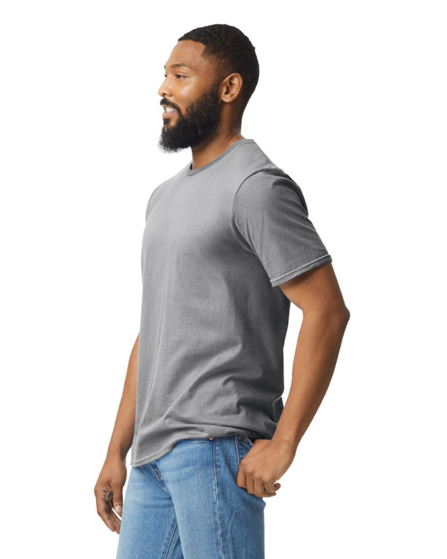 Gildan G640 Softstyle T-Shirt - Sport Grey - model side