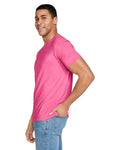 Gildan G640 Softstyle T-Shirt - Heather Heliconia - model side