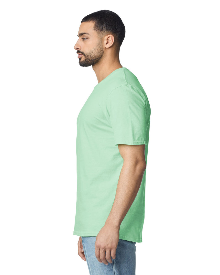 Gildan G640 Softstyle T-Shirt - Mint Green - model side