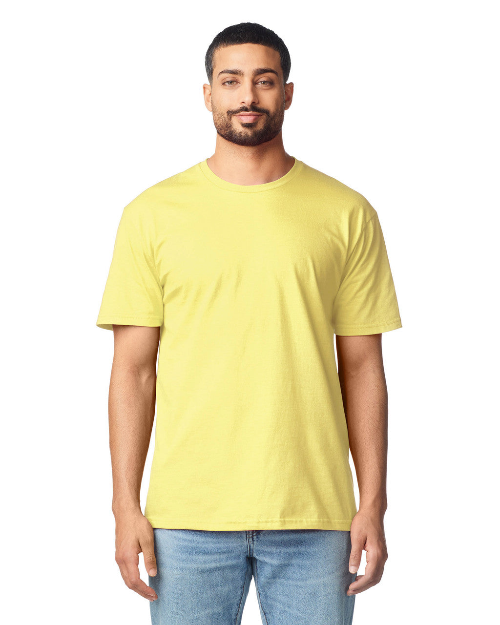 Gildan G640 Softstyle T-Shirt - Cornsilk - model front