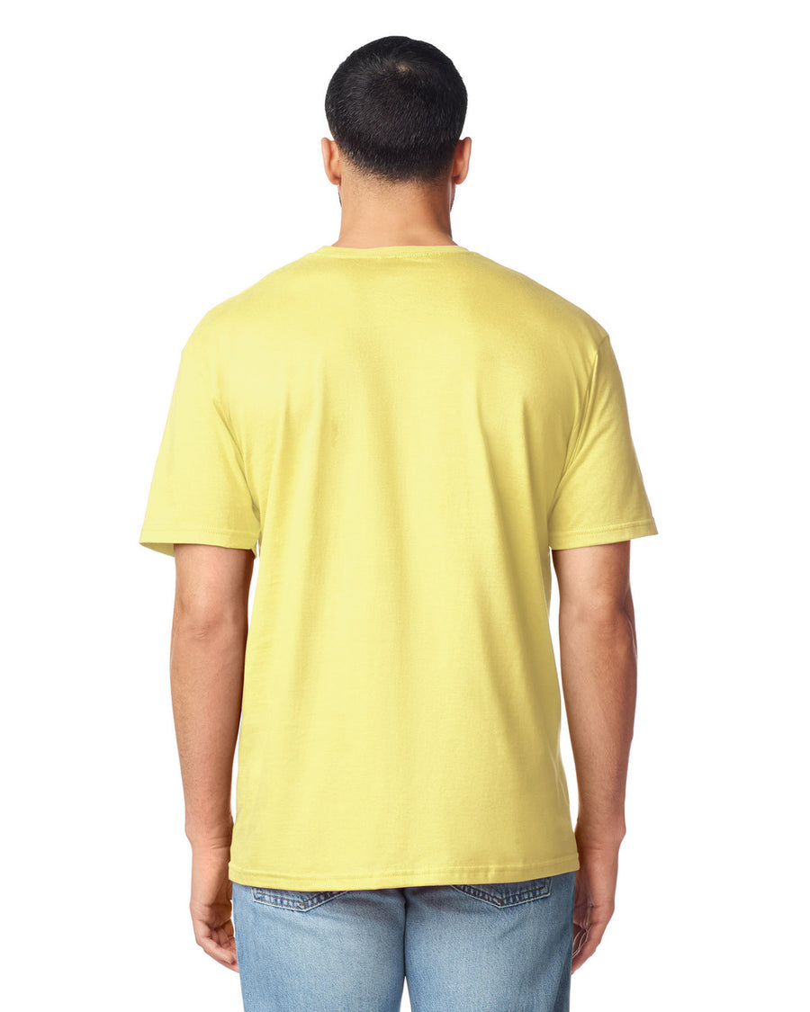 Gildan G640 Softstyle T-Shirt - Cornsilk - model back