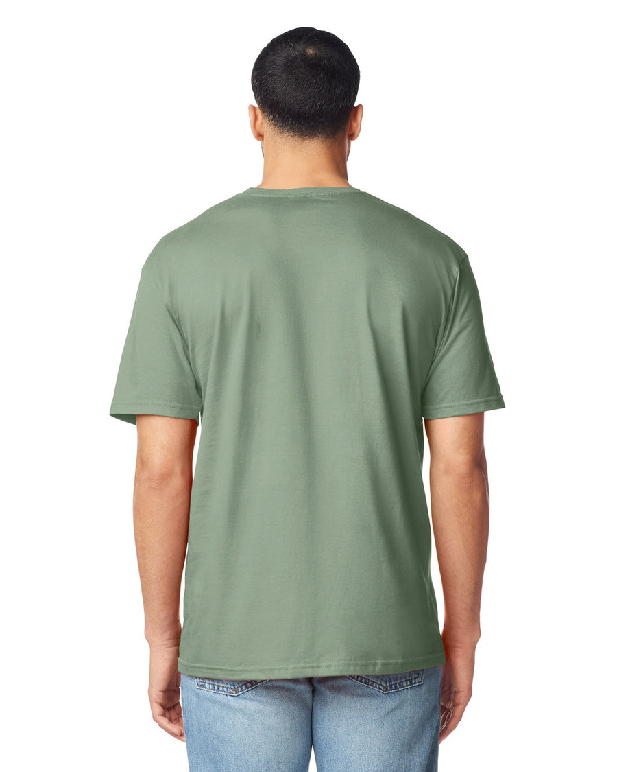 Gildan G640 Softstyle T-Shirt - Sage - model back