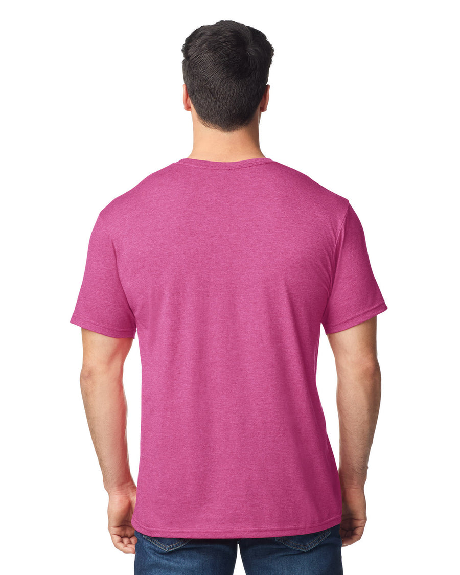 Gildan G640 Softstyle T-Shirt - Heather Berry - model back