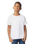 Gildan 64000B Youth Softstyle T-Shirt - White - model front