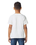 Gildan 64000B Youth Softstyle T-Shirt - White - model back