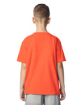Gildan 64000B Youth Softstyle T-Shirt - Orange - model back
