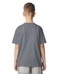 Gildan 64000B Youth Softstyle T-Shirt - Charcoal - model back