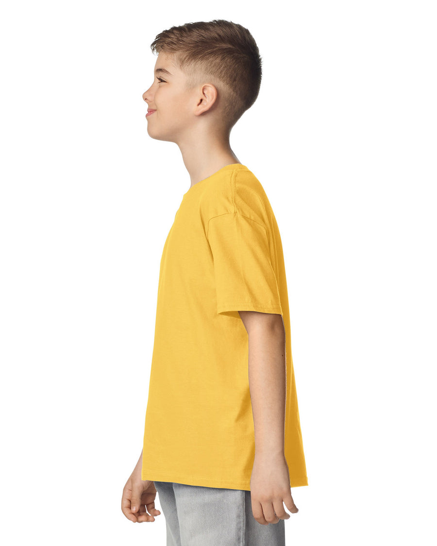 Gildan 64000B Youth Softstyle T-Shirt - Daisy - model side