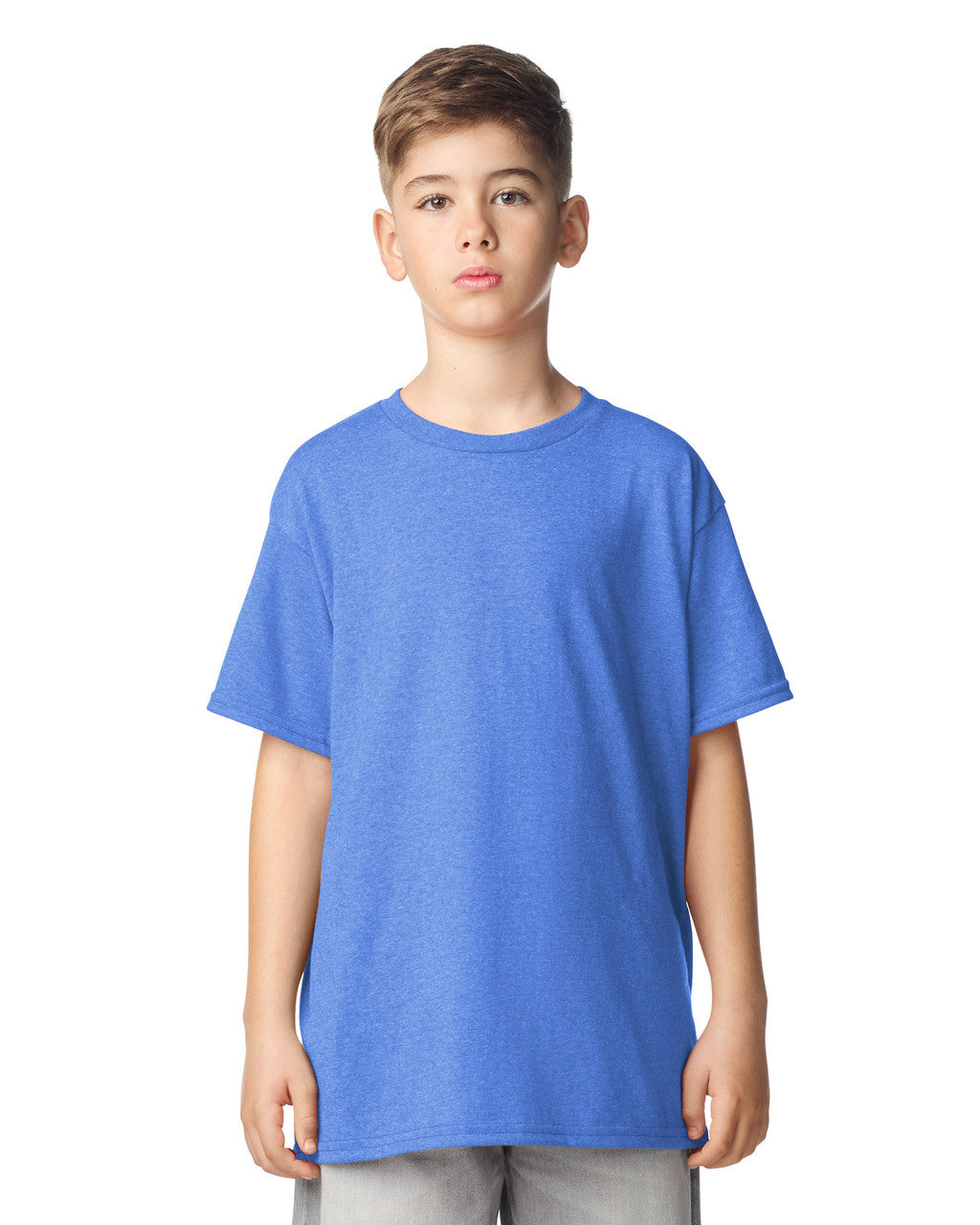 Gildan 64000B Youth Softstyle T-Shirt - Royal - model front