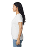 Gildan 64000L Women's Softstyle T-Shirt - White - model side