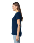 Gildan 64000L Women's Softstyle T-Shirt - Navy - model side