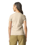 Gildan 64000L Women's Softstyle T-Shirt - Sand - model back