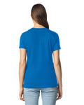Gildan 64000L Women's Softstyle T-Shirt - Royal - model back