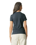 Gildan 64000L Women's Softstyle T-Shirt - Dark Heather - model back