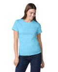 Gildan 64000L Women's Softstyle T-Shirt - Sky - model front