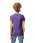 Gildan 64000L Women's Softstyle T-Shirt - Purple - model back