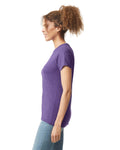 Gildan 64000L Women's Softstyle T-Shirt - Purple - model side