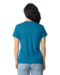 Gildan 64000L Women's Softstyle T-Shirt - Antique Sapphire - model back