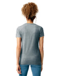 Gildan 64000L Women's Softstyle T-Shirt - Sport Grey - model back
