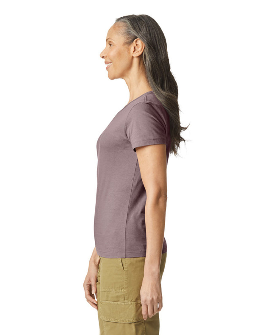 Gildan 64000L Women's Softstyle T-Shirt - Paragon - model side