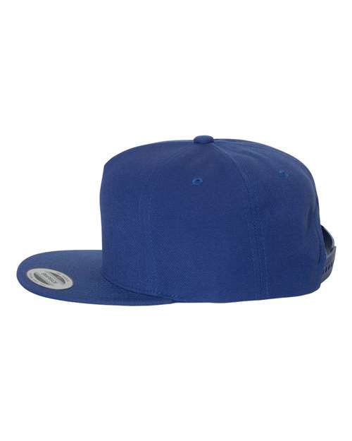 Yupoong 5089M Premium Five-Panel Snapback Cap - Royal - side
