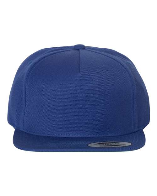 Yupoong 5089M Premium Five-Panel Snapback Cap - Royal - front