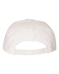 Yupoong 5089M Premium Five-Panel Snapback Cap - White - back