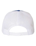 Yupoong 6006 Classic Five-Panel Trucker Cap - Royal/ White - back