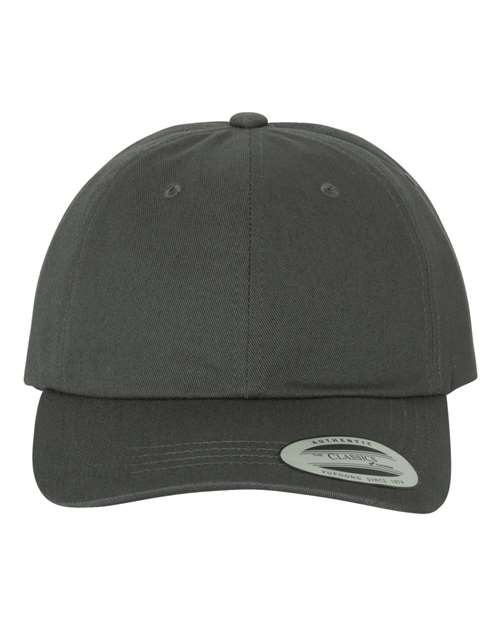 Yupoong 6245CM Classic Dad Hat - Dark Grey - front