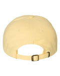 Yupoong 6245PT Peached Cotton Twill Dad Hat - Yellow - back
