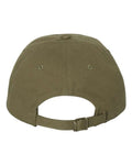 Yupoong 6245PT Peached Cotton Twill Dad Hat - Loden - back
