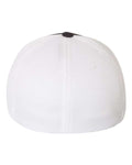 Flexfit 6533 Ultrafiber Mesh Cap - Black/ White - back